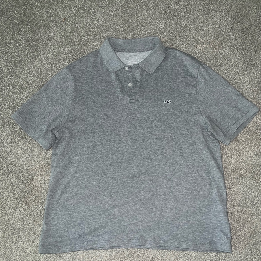 Gray Vineyard Vines Boys Polo Shirt